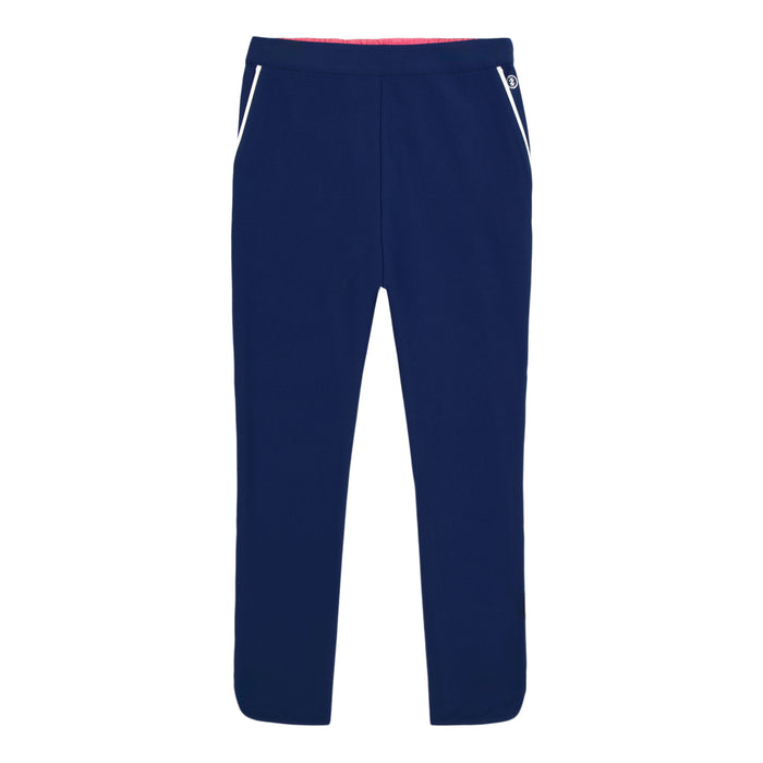 Izod CANDI PERFORMANCE STRETCH ATHLETIC PIPED PANTS - MEDIEVAL BLUE