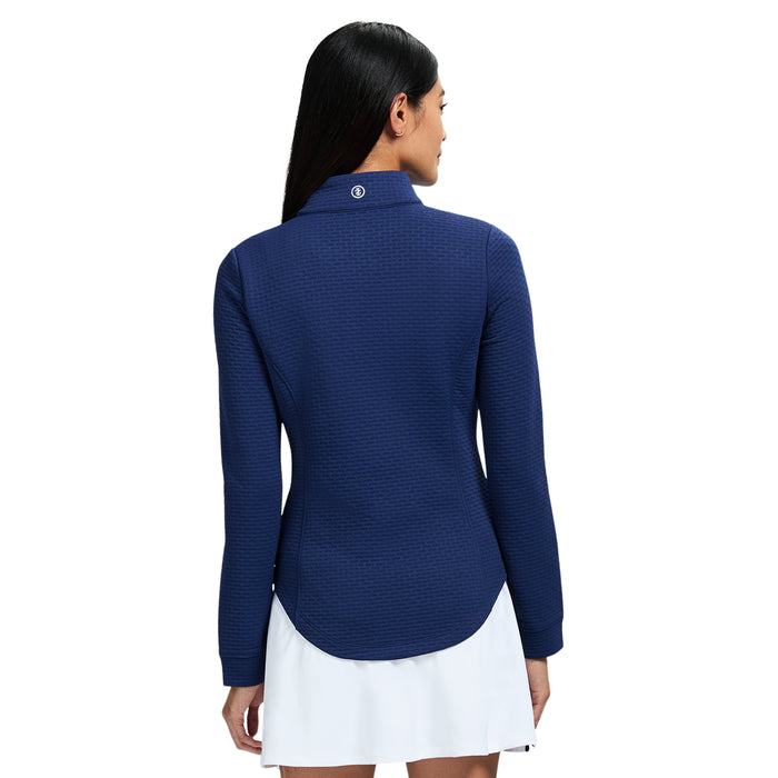 Izod CASSIE PERFORMANCE STRETCH ZIP-UP ATHLETIC LIGHTWEIGHT JACKET - MEDIEVAL BLUE