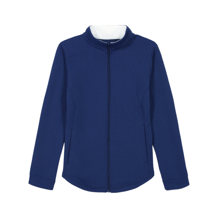 Izod CASSIE PERFORMANCE STRETCH ZIP-UP ATHLETIC LIGHTWEIGHT JACKET - MEDIEVAL BLUE