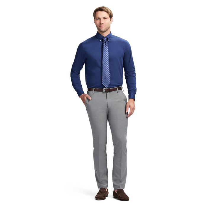 Izod COOL FX BUTTON DOWN DRESS SHIRT SLIM - DARK NAVY