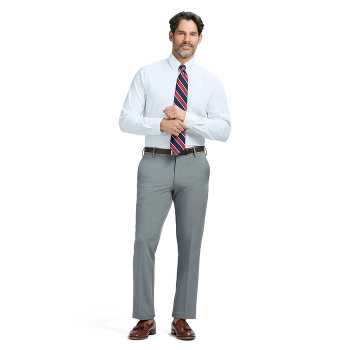 Izod COOL FX SPREAD COLLAR BUTTON DOWN DRESS SHIRT SLIM - WHITE