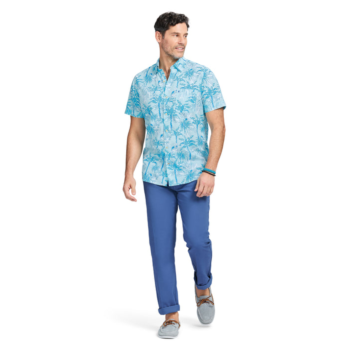 Izod DOCKSIDE SHORT SLEEVE CHAMBRAY PRINTS - ATOMIZER