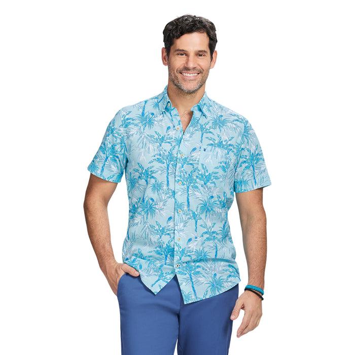 izod DOCKSIDE SHORT SLEEVE CHAMBRAY PRINTS - ATOMIZER