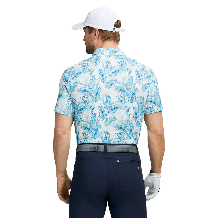 Izod GOLF SWINGFLEX ELITE PRINTED POLO - LIMPET SHELL