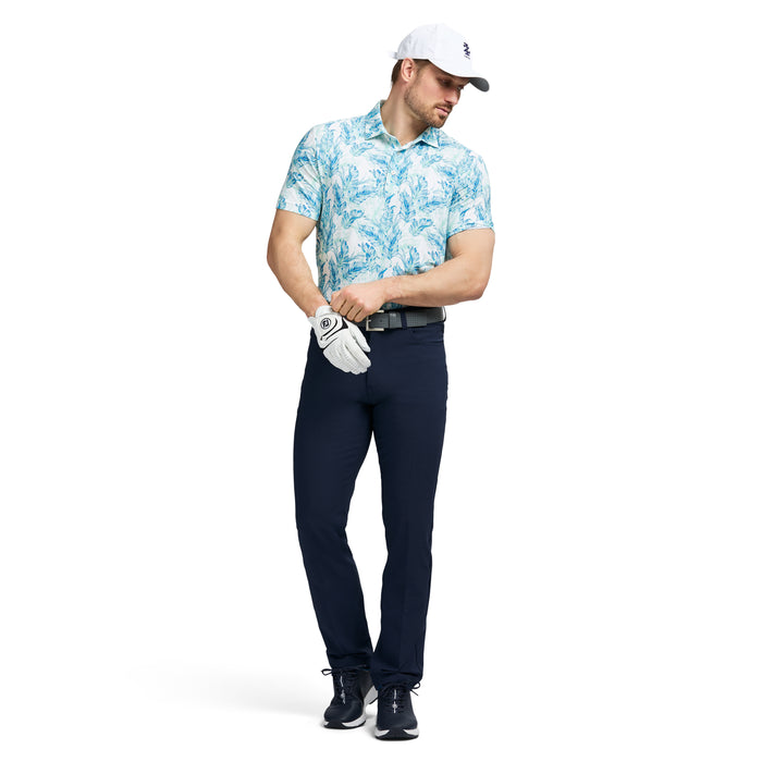 Izod GOLF SWINGFLEX ELITE PRINTED POLO - LIMPET SHELL