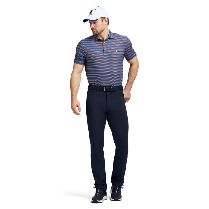 Izod GOLF SWINGFLEX ELITE STRIPE POLO - MEDIEVAL BLUE