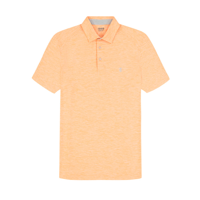 Izod GOLF SWINGFLEX ELITE TITLEHOLDER POLO - CANTALOUPE