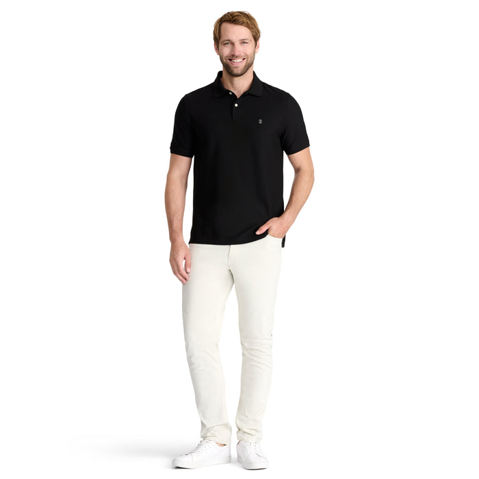 Izod ADVANTAGE PERFORMANCE SHORT SLEEVE POLO - BLACK