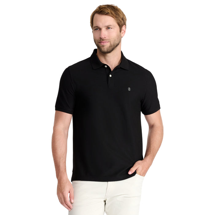 izod ADVANTAGE PERFORMANCE SHORT SLEEVE POLO - BLACK