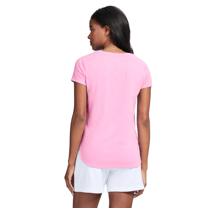 Izod ALEX SHORT SLEEVE SLUB T-SHIRT - SACHET PINK