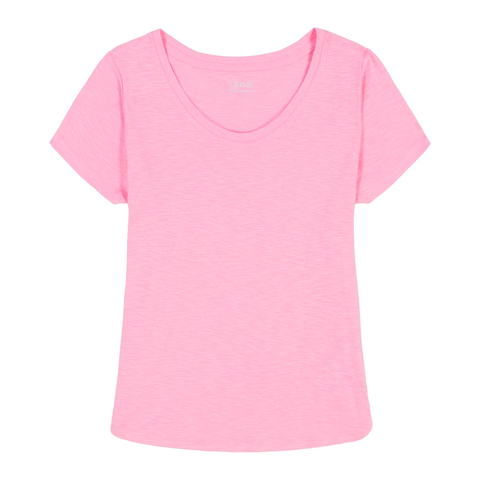 Izod ALEX SHORT SLEEVE SLUB T-SHIRT - SACHET PINK