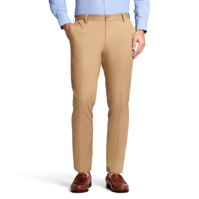 izod AMERICAN CHINO PANT SLIM - ENGLISH KHAKI