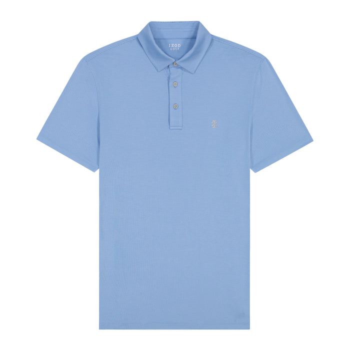 Izod BIG & TALL GOLF SWINGFLEX MESH POLO - PLACID BLUE