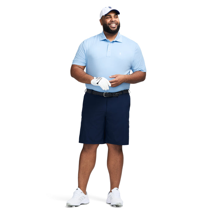 Izod BIG & TALL GOLF SWINGFLEX MESH POLO - PLACID BLUE