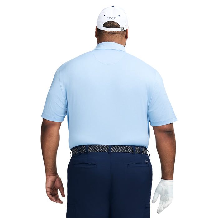 Izod BIG & TALL GOLF SWINGFLEX MESH POLO - PLACID BLUE