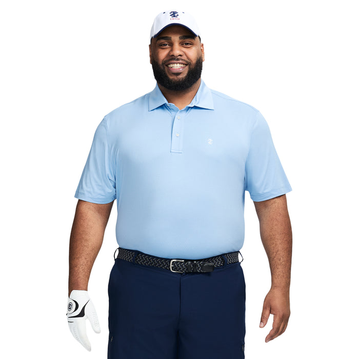 izod BIG & TALL GOLF SWINGFLEX MESH POLO - PLACID BLUE