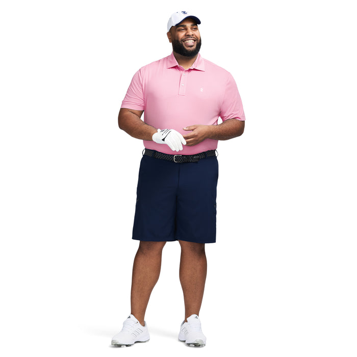 Izod BIG & TALL GOLF SWINGFLEX MESH POLO - PRISM PINK