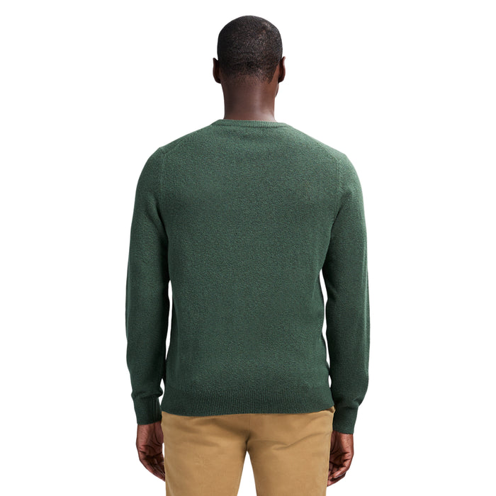 Izod CLASSIC STRIPED CREWNECK SWEATER - DEEP FOREST