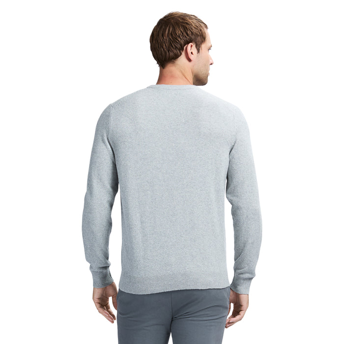 Izod CLASSIC STRIPED CREWNECK SWEATER - LT GREY HTHR