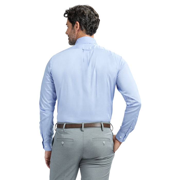 Izod COOL FX BUTTON DOWN DRESS SHIRT SLIM - SKY BLUE