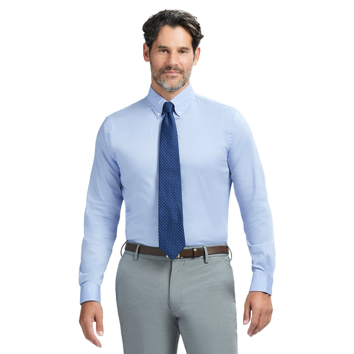 izod COOL FX BUTTON DOWN DRESS SHIRT SLIM - SKY BLUE