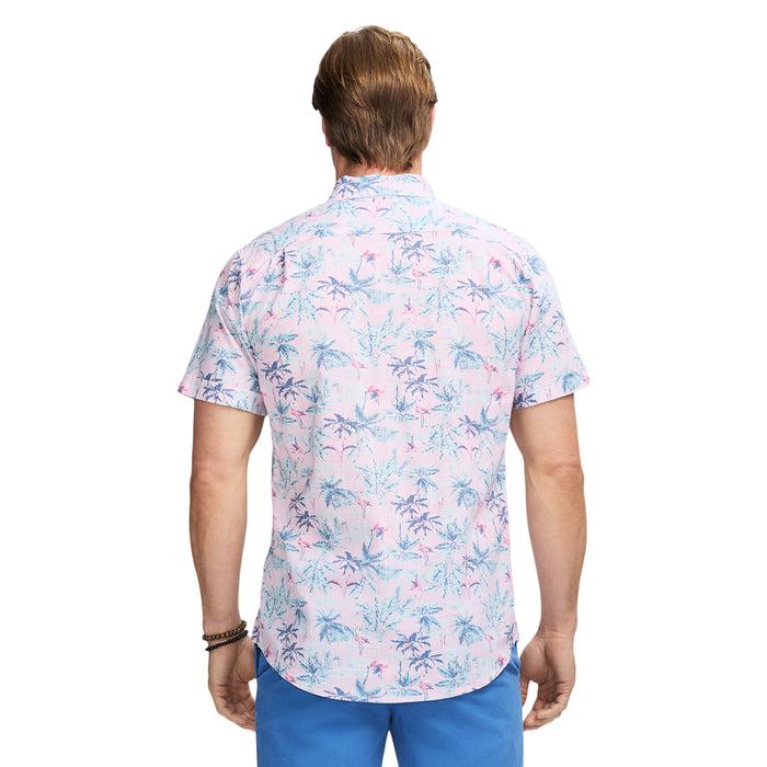 Izod DOCKSIDE SHORT SLEEVE CHAMBRAY PRINTS - NOSEGAY
