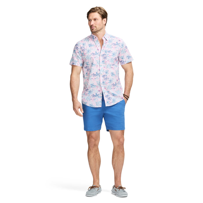 Izod DOCKSIDE SHORT SLEEVE CHAMBRAY PRINTS - NOSEGAY