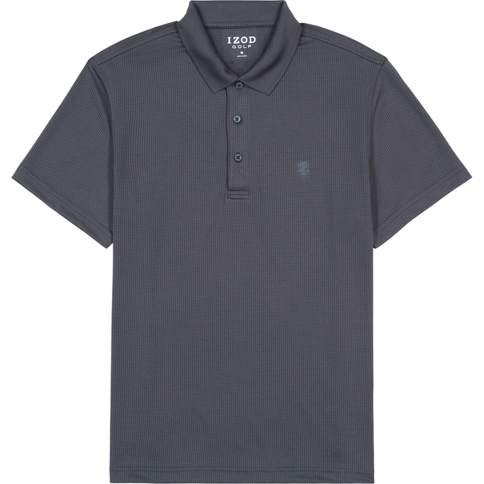 Izod GOLF GRID POLO - ASPHALT