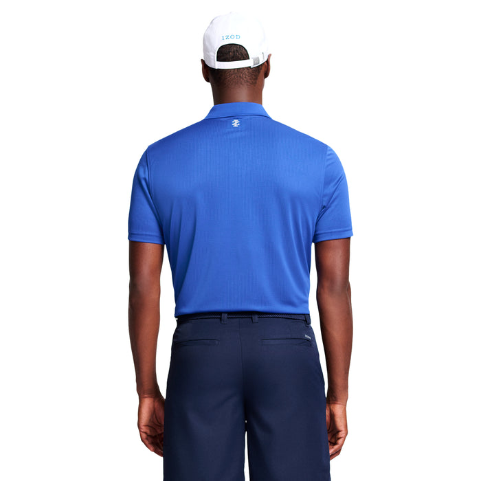 Izod GOLF GRID POLO - COBALT BLUE
