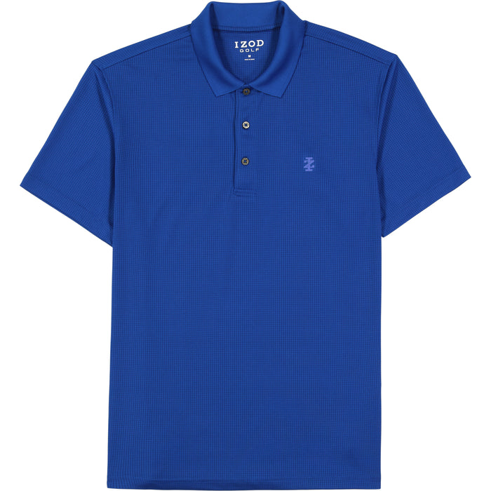 Izod GOLF GRID POLO - COBALT BLUE