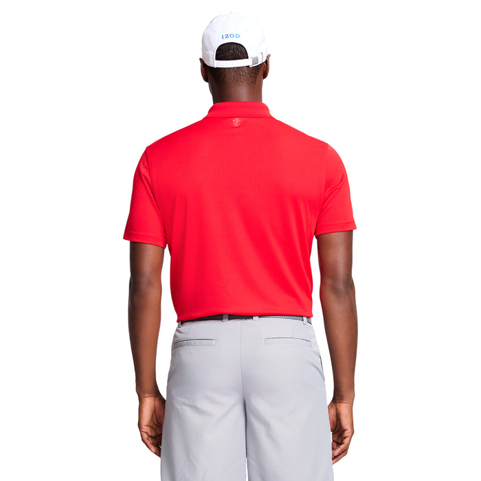 Izod GOLF GRID POLO - POLISH RED