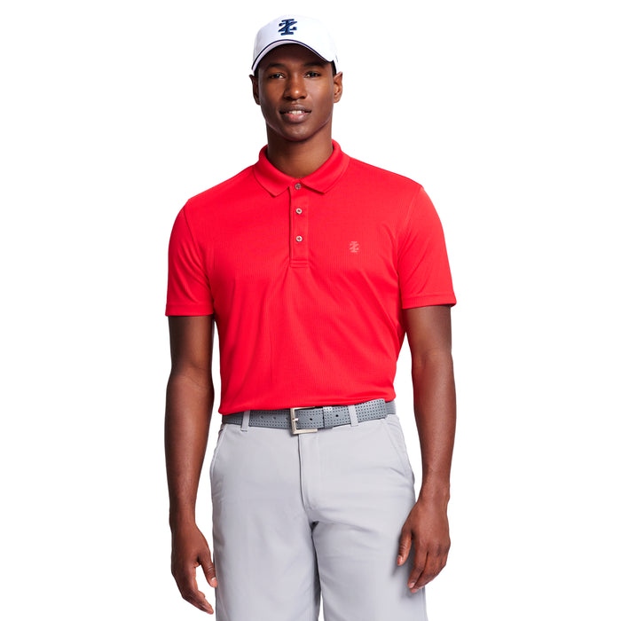 izod GOLF GRID POLO - POLISH RED
