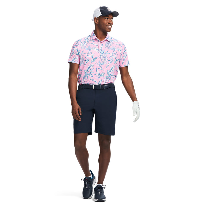 Izod GOLF SWINGFLEX ELITE PRINTED POLO - PRISM PINK