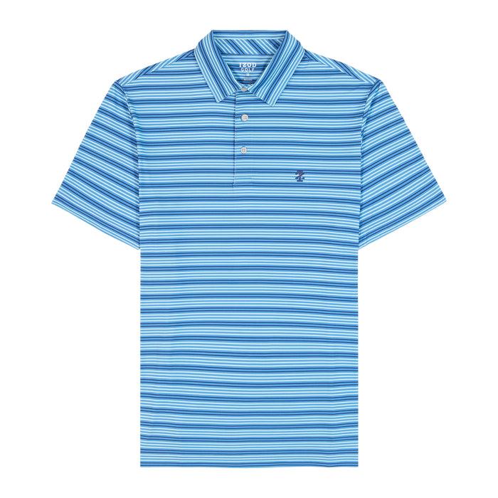 Izod GOLF SWINGFLEX ELITE STRIPE POLO - REGATTA