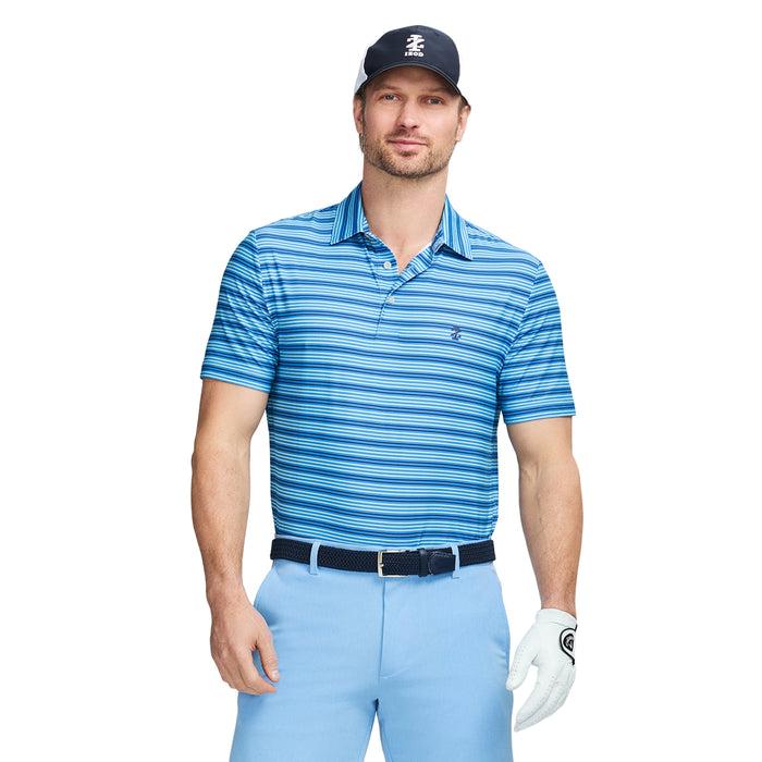 izod GOLF SWINGFLEX ELITE STRIPE POLO - REGATTA