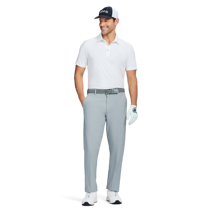 Izod GOLF SWINGFLEX MESH POLO - BRIGHT WHITE