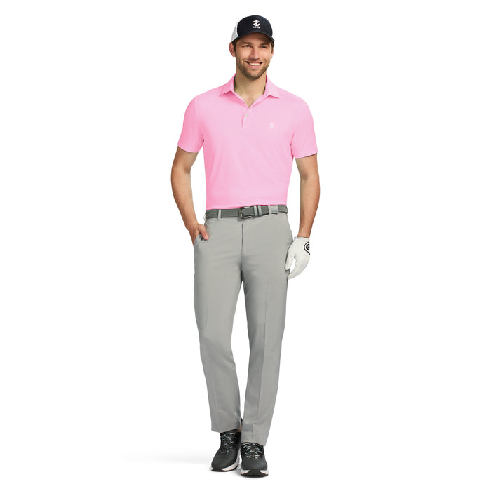 Izod GOLF SWINGFLEX MESH POLO - PRISM PINK