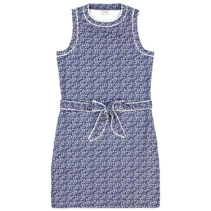 Izod LILIAN PIPED A-LINE DRESS - MEDIEVAL BLUE