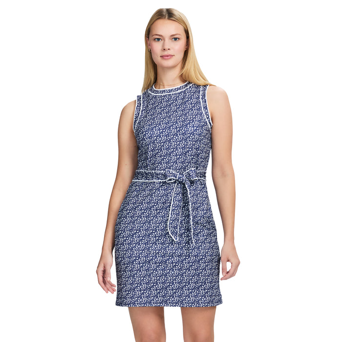 izod LILIAN PIPED A-LINE DRESS - MEDIEVAL BLUE izod LILIAN PIPED A-LINE DRESS - MEDIEVAL BLUE