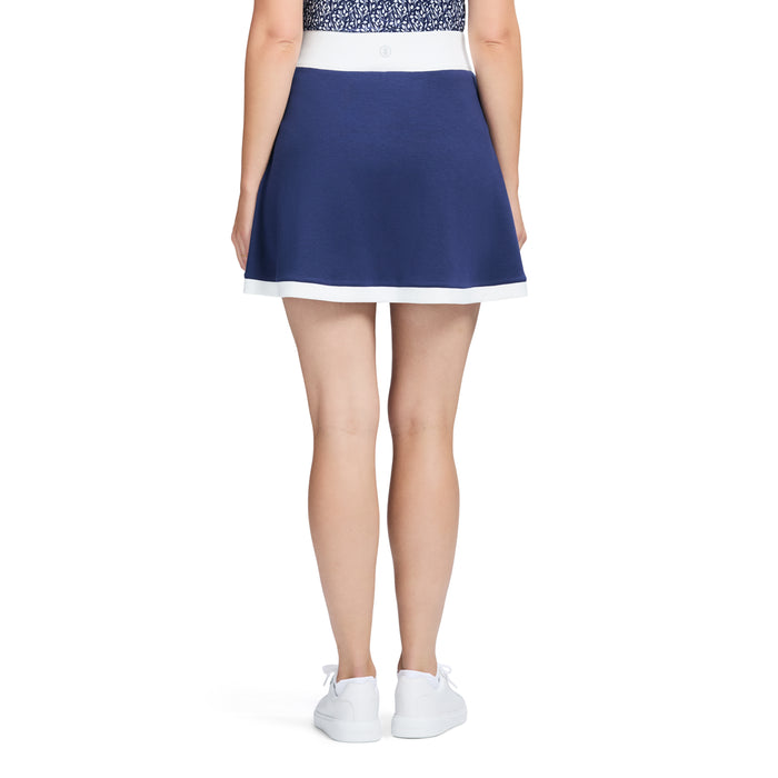 Izod PENNY PULL ON SKORT - MEDIEVAL BLUE