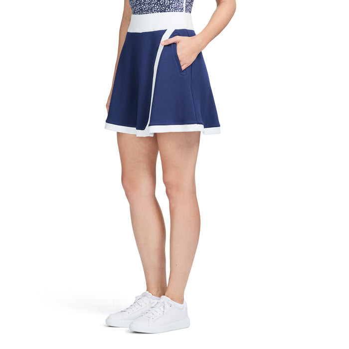 Izod PENNY PULL ON SKORT - MEDIEVAL BLUE