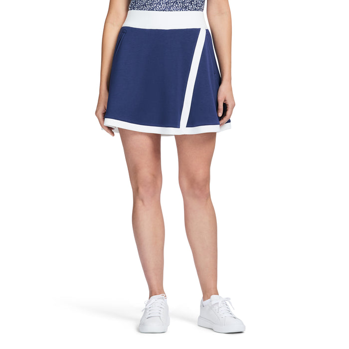 izod PENNY PULL ON SKORT - MEDIEVAL BLUE