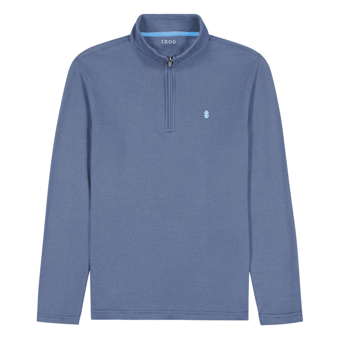 Izod PERFORMANCE COMFORT QUARTER ZIP - MEDIEVAL BLUE