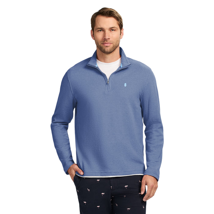 izod PERFORMANCE COMFORT QUARTER ZIP - MEDIEVAL BLUE