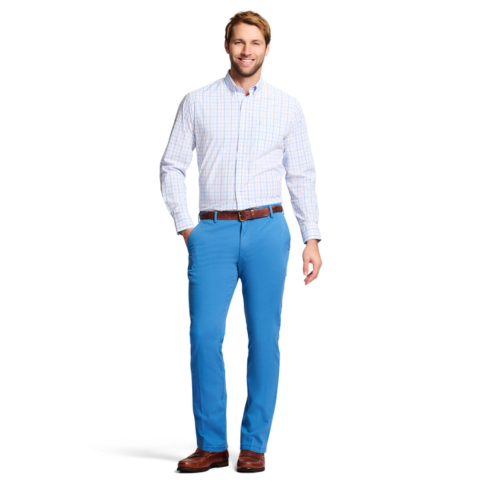 Izod SALTWATER FLAT FRONT CHINO PANT - FEDERAL BLUE