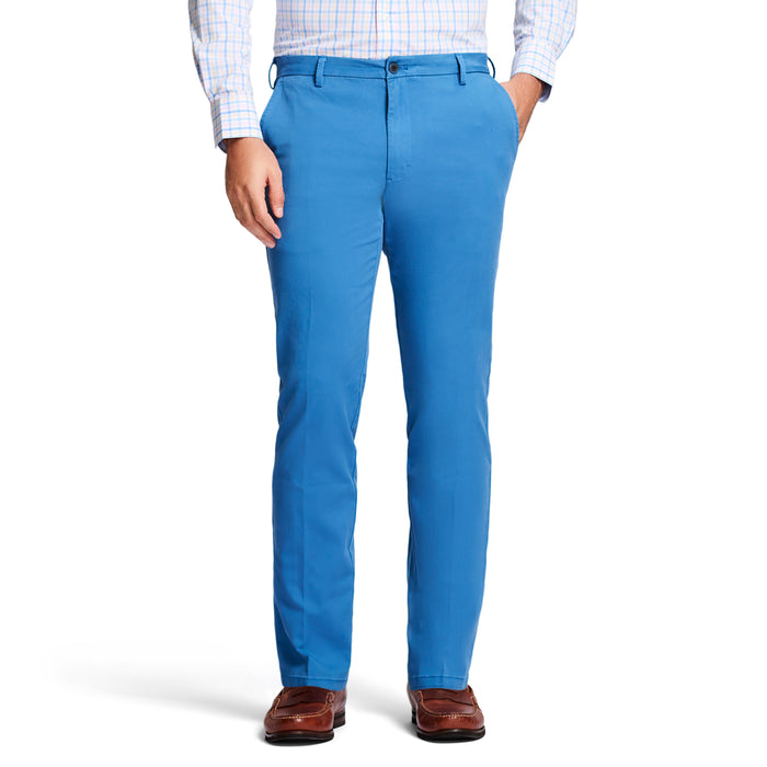 izod SALTWATER FLAT FRONT CHINO PANT - FEDERAL BLUE