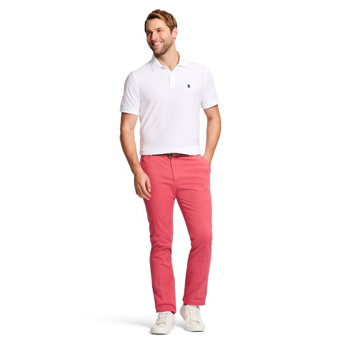 Izod SALTWATER FLAT FRONT CHINO PANT - SALTWATER RED
