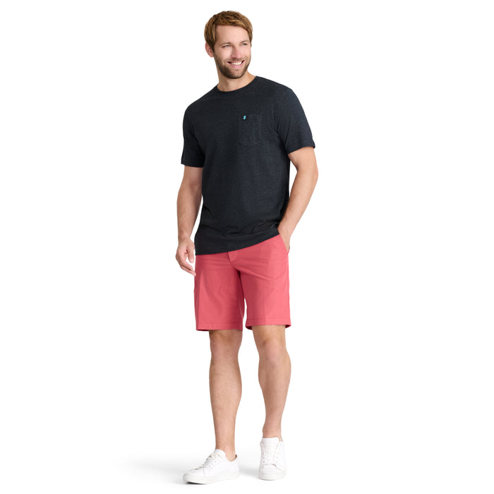Izod SALTWATER SOFT WASH POCKET TEE - BLACK