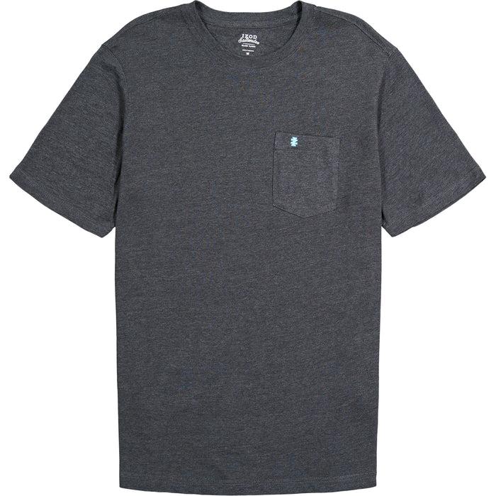 Izod SALTWATER SOFT WASH POCKET TEE - BLACK