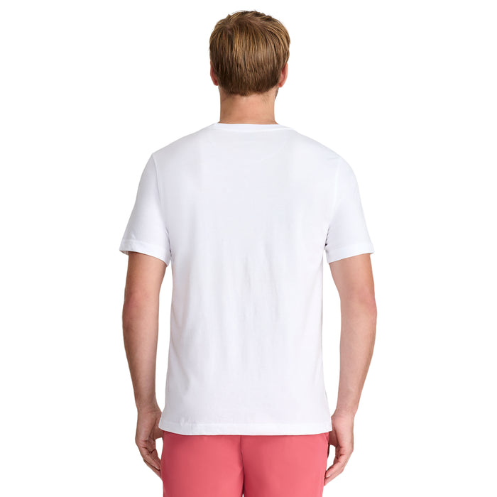 Izod SALTWATER SOFT WASH POCKET TEE - BRIGHT WHITE